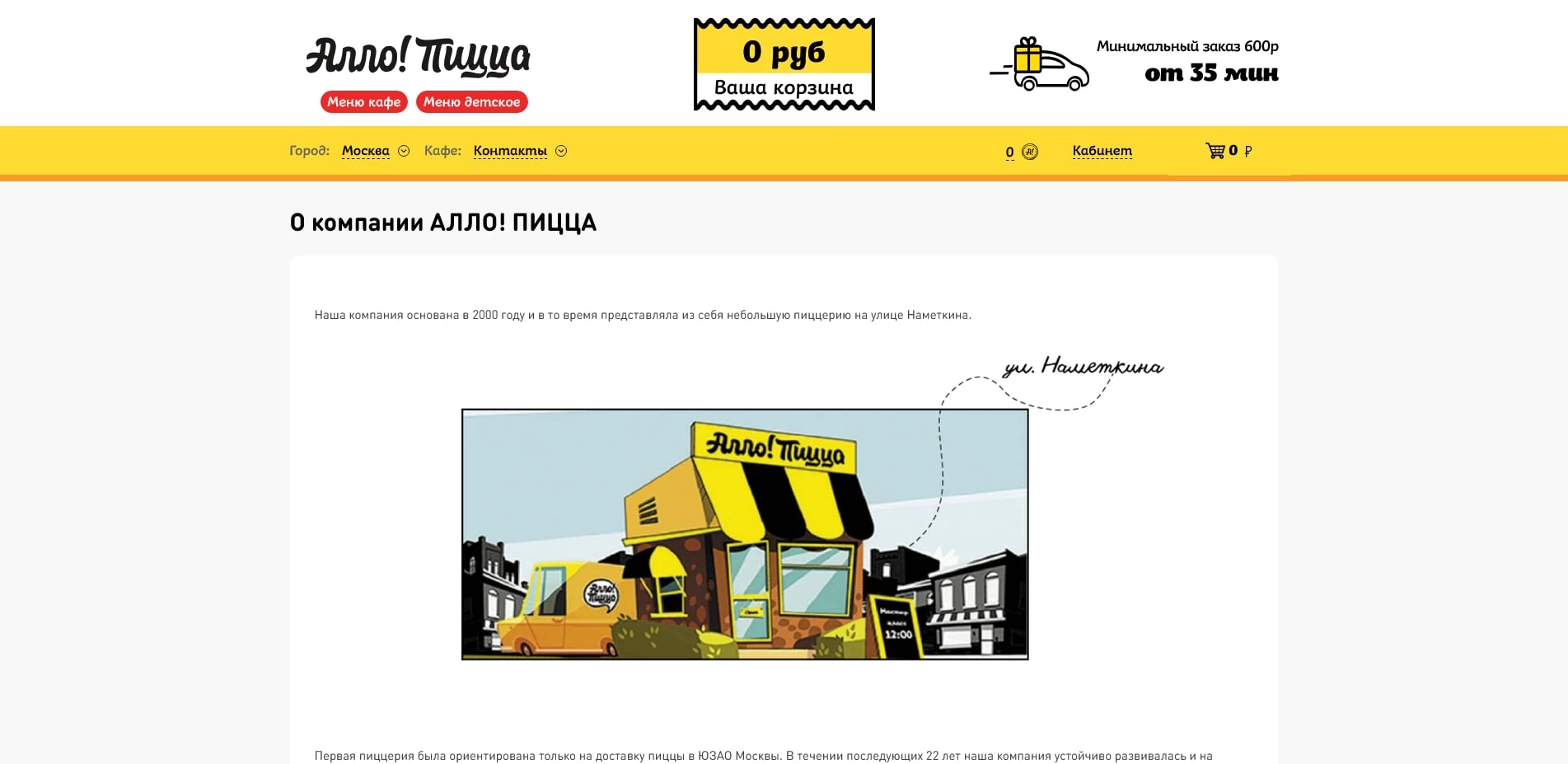 акции Алло Пицца